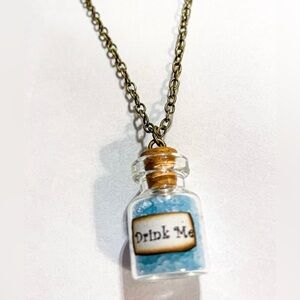 Alice In Wonderland Drink Me Bottle Necklace